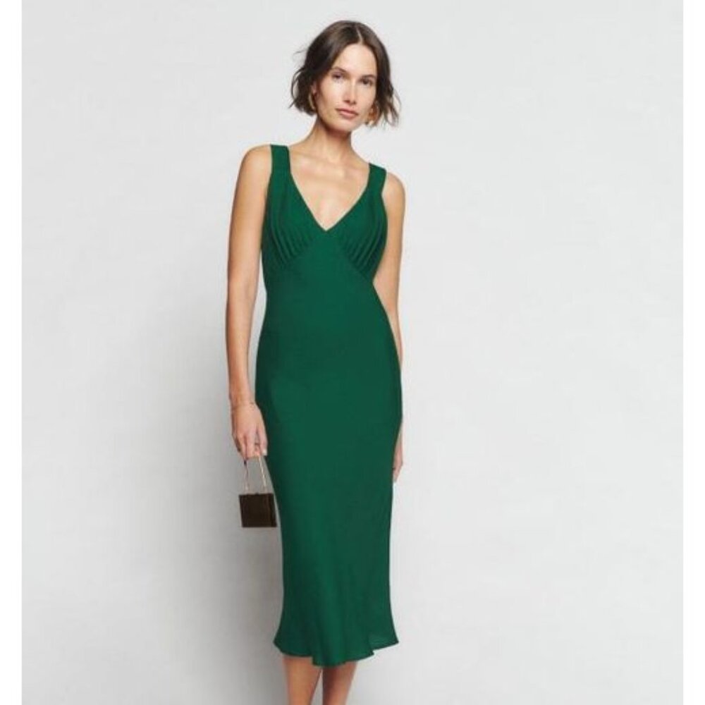Reformation Beauden Dress, M Green